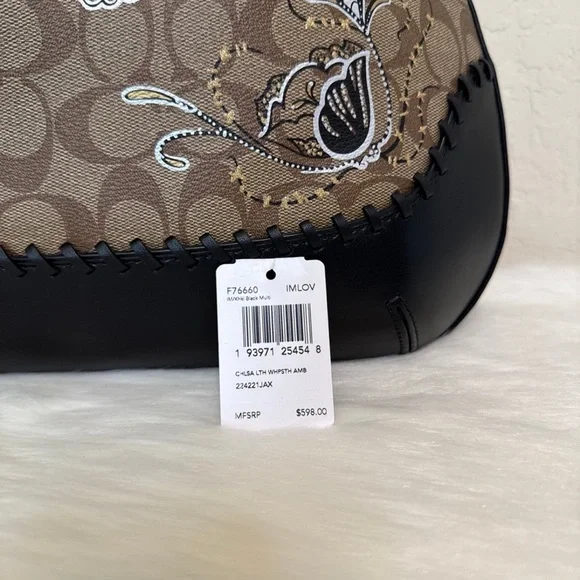 Coach Large Amber Hobo In Signature Canvas with Chelsea Animation and Whipstitch - Picture 12 of 12